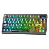 Aula NOVA75 Mekanik Rgb Klavye Tkl Dream Sakura Switch Tri Mode Kablosuz Makrolu Hot Swap Gaming Oyuncu Klavyesi Siyah