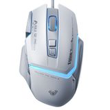 Aula S12 Pro Beyaz 12800 DPI 8 Tuşlu Makrolu Kablolu Optik Gaming Oyuncu Mouse