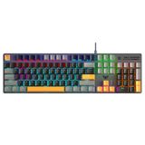 Aula S500 Blue Switch Rgb Makrolu Kablolu Gaming Mekanik Oyuncu Klavyesi Sarı