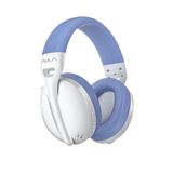 Aula S6 3 Modlu Kablosuz 3.5mm Kablolu Bluetooth 5.3 Mikrofonlu Oyuncu Kulaklığı Mavi Ultra Hafif Hafızalı Sünger 40mm Sürücülü Gürültü Önleyici