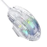Aula S80 7200 Dpi 7 Tuşlu Rgb Şeffaf Optik Şeffaf Renk Gaming Mouse