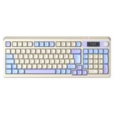 Aula S99 Pro Retro RGB Gaming Bluetooth 2.4GHz Type-C 3 Mod Kablosuz Makrolu Türkçe Q Oyuncu Klavye Mavi