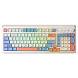 Aula S99 Turuncu Retro Rgb Gaming 3 Modlu Bluetooth Kablosuz Makrolu Türkçe Q Klavye