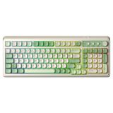 Aula S99 Yeşil Retro Rgb Gaming 3 Modlu Bluetooth Kablosuz Makrolu Türkçe Q Klavye