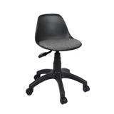 AULE Siyah Çocuk Çalışma Sandalyesi | Makyaj Masası Sandalyesi, Ders Koltuğu, Ofis Taburesi - 100 kg Kap.