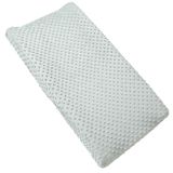 Aullar Katı Değişen Masa Pedi Örtüsü Beşik Levha, 32"/34" x 16" Konturlu Bebek Bezi Değiştirme Pedi, Ultra Yumuşak Rahat Minky Noktalar Peluş Değişen Masa Örtüleri, Nefes Alabilir Silinebilir Çıkarılabilir (Deniz Köpüğü)