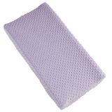 Aullar Katı Değişen Masa Pedi Örtüsü Beşik Levha, 32"/34" x 16" Konturlu Bebek Bezi Değiştirme Pedi, Ultra Yumuşak Rahat Minky Noktalar Peluş Değişen Masa Örtüleri, Nefes Alabilir Silinebilir Çıkarılabilir (Orkide)