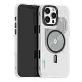 Aulumu A16 iPhone 16 Pro Max Manyetik Termal Kılıf | Güncellenmiş Kamera Kontrolü | IMD Teknolojisi | Magsafe ile Uyumlu | Komple Sarma | Dokunmatik Şeffaf Beyaz