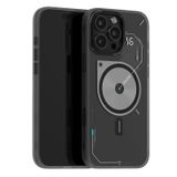 Aulumu A16 iPhone 16 Pro Max Manyetik Termal Kılıf | Güncellenmiş Kamera Kontrolü | IMD Teknolojisi | Magsafe ile Uyumlu | Komple Sarma | Dokunmatik Şeffaf Gri