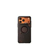 Aulumu İphone 17 Pro Max Siyah Rugged Soğutma Kanallı Köşe Korumalı Zırh Magsafe Uyumlu Telefon Kılıfı