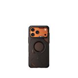 Aulumu İphone 17 Pro Rugged Siyah Soğutma Kanallı Köşe Korumalı Zırh Magsafe Uyumlu Telefon Kılıfı