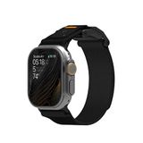 Aulumu Watch Ultra 1-2 Ve Series 10/9/8/7/6 Uyumlu Mag Buckle Mıknatıslı Slim A11 Akıllı Saat Kordon - Siyah