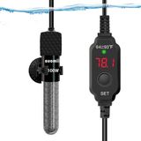 auomii Mini dalgıç akvaryum ısıtıcı, 25/50/100/150/200/300 Watt, ayarlanabilir akvaryum ısıtıcı, entegre termometre, harici sıcaklık kontrolörü, akıllı hafıza, 1-60 galon için kullanılır (100 Watt)