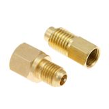 Aupoko R12 R22 - R134a Adaptörleri, R134A Soğutucu Tank/Vakum Pompası Bağlantı Adaptörü - 1/4 "Flare Dişi x 1/2" Erkek - Soğutma Taşıma Şarj Aleti