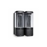 Aura Bath 2 Bölmeli Duvar Tipi Sıvı Sabunluk Şampuan ve Duş Jeli Dispenseri 2x500ml