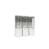 Aura Bath 3 Bölmeli Duvar Tipi Sıvı Sabunluk Şampuan ve Duş Jeli Dispenseri 3x500ml