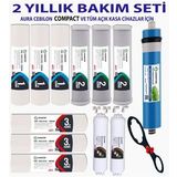 Aura Cebilon COMPACT ve Tüm Açık Kasa Cihazlar ile Uyumlu 2 YILLIK Filtre Seti