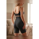 AURA COLLECTİONS Süper Yüksek Bel Şekillendirici Mikrofiber Korse Tayt Karın Toparlayıcı Şort Boy AUR-KRS-2006