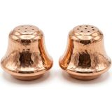 Aura Copper El Yapımı Saf Bakır Ikili Tuzluk ve Biberlik Seti - Otantik Baharatlık - Rose