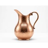 Aura Copper Ördek Model Klasik Bakır Sürahi 1mm Kalın Ayran Su Şerbet Limonata Sürahisi 2 Lt (Gümüş ve Bakır Renk Seçenekli) - Rose Gold - 2000 ml