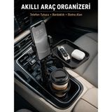 Aura Ev Mağazası Araç Konsolu Için Telefon Tutuculu Bardaklık Düzenleyici