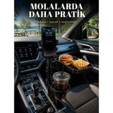 Aura Ev Mağazası Çok Amaçlı Araç Organizeri Telefon Tutucu ve Bardaklık Aparatı