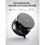 Aura Ev Mağazası Mıknatıslı Araç Telefon Tutucu Vakum Teknolojili 360° Ayarlanabilir