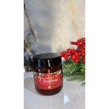 Aura Gift Shop Merry Christmas Etiketli Mum, Vanilya Kokulu Mum, Yılbaşı Mumu, Hediyelik,Amber Kavanoz - 1 Adet