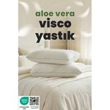 Aura Home Pillow Aloe Vera Kılıflı Visco Ortopedik Yastık – Boyun Destekli , Terletmeyen Anti Alerjik Uyku Yastığı