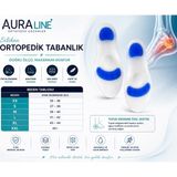 Aura Line Tam Ortopedik Anatomik Silikon Ayakkabı Tabanlığı - 2XL