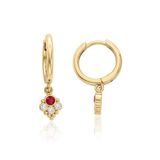 Aura Ruby Halka Küpe