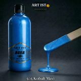 AURA Sedefli ve Vernikli Metalik Akrilik Boya 500 ml – 505 Kobalt Mavi | Ahşap, Metal, Seramik, Hobi