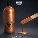 AURA Sedefli ve Vernikli Metalik Akrilik Boya 500 ml – 525 Metalik Bakır | Ahşap, Metal,Seramik,Hobi
