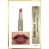 Aura Silk Lipstick 08 Cinnamon Crush Kremsi Yarı Parlak Ruj - Kahverengi