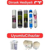 Aura Su Arıtma Filtresi 5'li Set - Cebilion Compact Uyumlu - Açık Kasa Su Arıtma Cihazı Filtresi 10 Inç