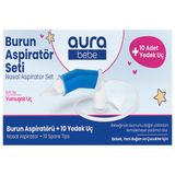Aurabebe Bebek Burun Aspiratörü ve 10 Adet Yedek Uç