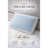 Auracar Ortopedik Visco Jel Yastık Terletmeyen Soğutucu Jel Teknolojili Boyun Destekli Uyku Yastığı FS-VSCYSTK-003