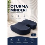Auracar Ortopedik Visco Oturma Minderi Kuyruk Sokumu Yastığı Koksik Kemiği Destekli Koltuk Minderi