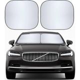 Auracar Otomobil Araba Ön Camı İçin 2 Parça Güneşlik (Güneş Gözlüğü- Perdesi)