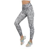AuraFit 4023-96 Dijital Baskılı Toparlayıcı Yüksek Bel Uzun Tayt Desenli S/M