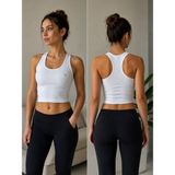 Aurafit Spor Kaplı Halter Atlet - Ekru - M - L