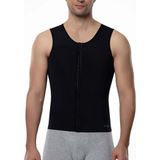 Aurafix Erkek Liposuction Göğüs-Karın Kopçalı Jinekomasti Yeleği Korsesi (Bej) Lc-1720 - XS