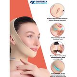 Aurafix Liposuction Bandı Yüz Germe Çene Boyun Ameliyat Sonrası Post Op. Bandaj Standart Beden Ten LC-1800