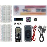 Auralia Brevity Deepsseek Sesli Sohbet Robotu ESP32-S3 Breadboard-Kit N16R8 WROOM-1-N16R8 Devkitc-1 Geliştirme Kartı, Kendin Yap Kiti (Yurt Dışından) - Siyah