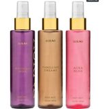 Auran 3'lü Kadın Vücut Spreyleri Favori Parfümlü Body Mist Spray Seti 3 x 150 ml Kalıcı Koku