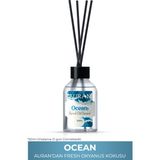 Auran 50 ml Ocean Reed Diffuser Kokusuz Bambu Kokusu ile Okyanus Çubuklu Oda Kokusu