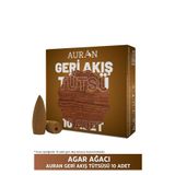 AURAN Agar Ağacı Kokulu Geri Akış Tütsüsü konik Tütsü Agar Wood Backflow Incense Cones 10 Adet