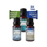 Auran + Beyaz Sabun + Okyanus Saf Esansiyel Uçucu Yağı 3 x 10 ML