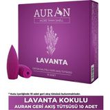 Auran Lavanta Kokulu Geri Akış Tütsüsü konik Tütsü Lavander Backflow Incense Cones 10 Adet - 1 Adet