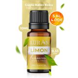 AURAN Limon Saf Esansiyel Uçucu Yağ Buhurdanlık Yağı Difüzör Esansı Aromaterapi Ortam Koku Küre Yağı 10ml